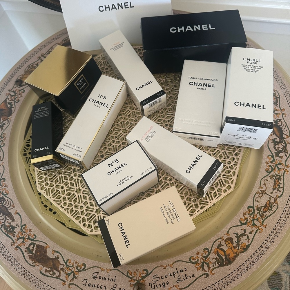 Chanel display mystery box comes with all empties seen plus much more!